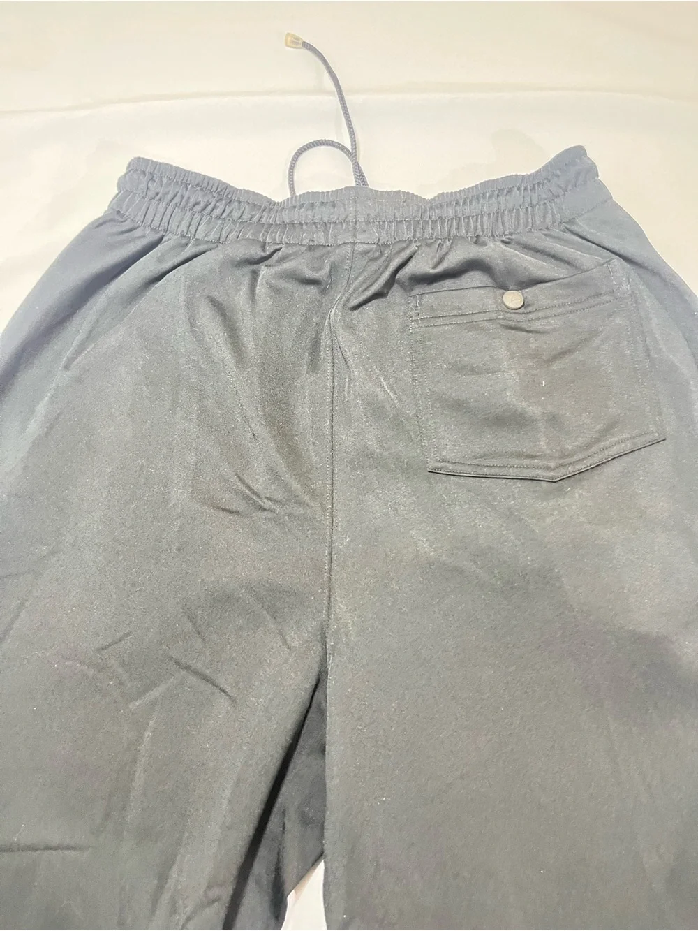 Jordan Men’s Jogger Pants Black Gray Logo Zip Ankles Size L